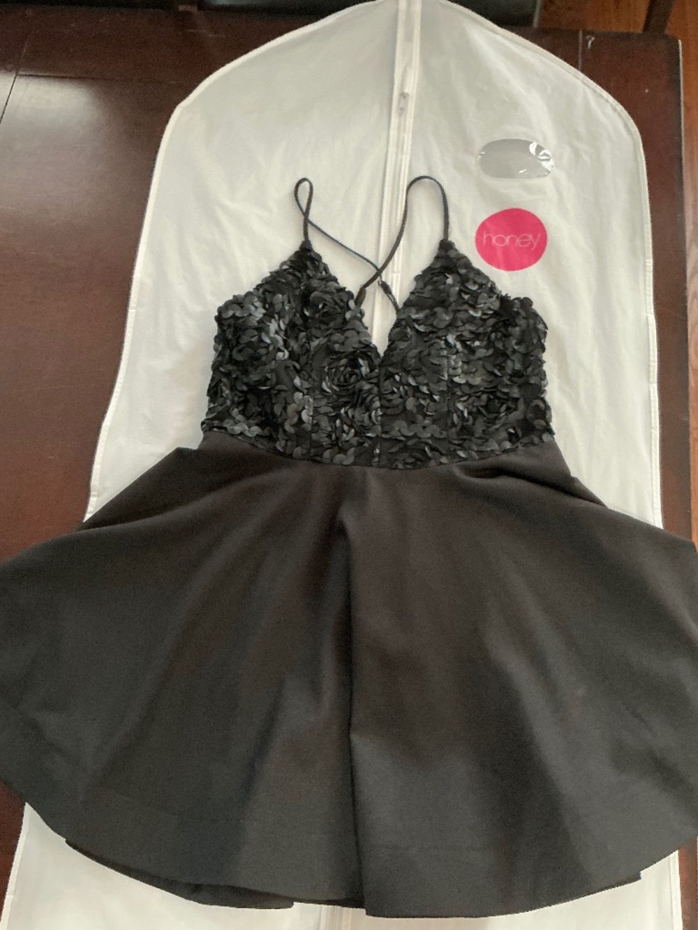 NWT Chelsea Black Mini Dress from Honey